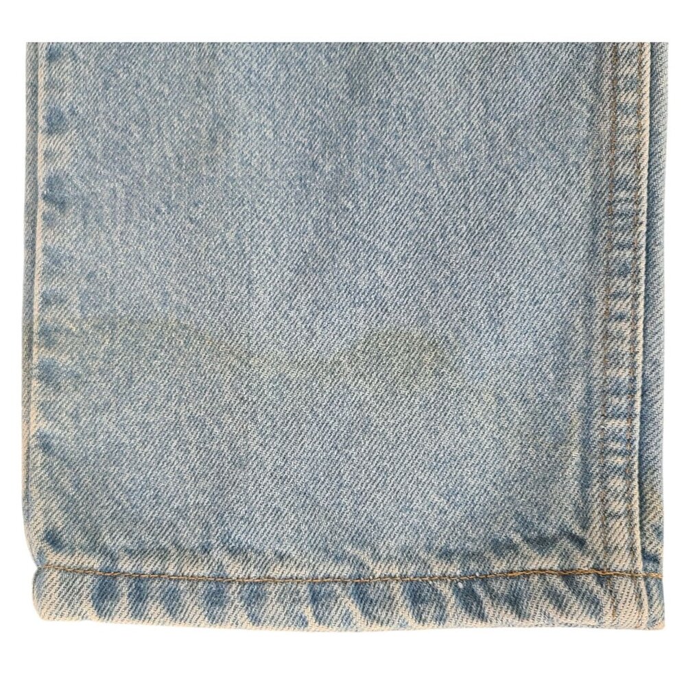 Carhartt Men's Light Wash Straight Leg Denim Jeans Size 32x32 Stained - Picture 4 of 9